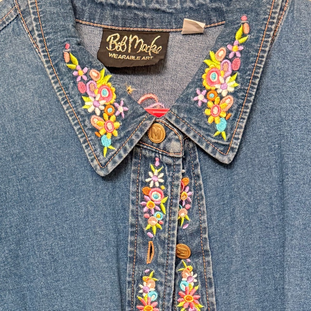 Bob Mackie Wearable Art Embroirdered - image 1